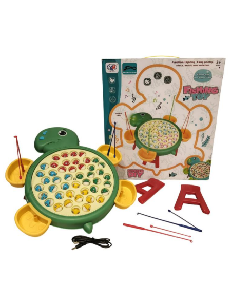 🐢 لعبة صيد الأسماك الموسيقية – Turtle Fishing Toy